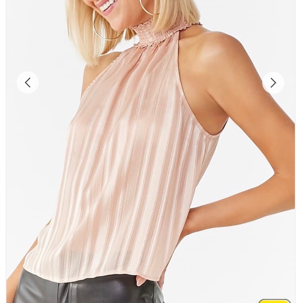 Blush Smock-neck Top.
